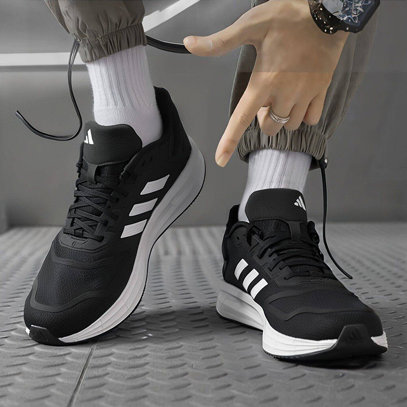 Adidas KJ4020, мужские спортив – обзор и цена Knit Fabric Lace Up Sneakers