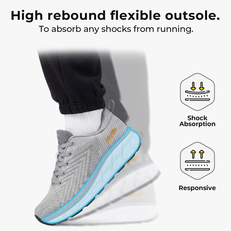 Мужские кроссовки FitVille с ш – обзор и цена Breathable Mesh Athletic Shoes